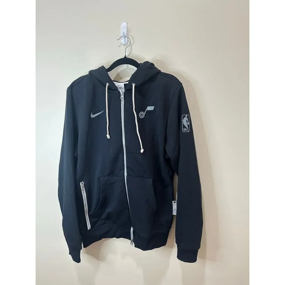 Nike NWT Utah Jazz NBA Standard Issue Full Zip Jacket Hooded Dri Fit Sz S Mens